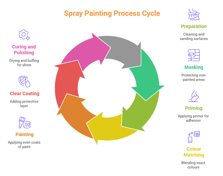 Car Spray Painting Process