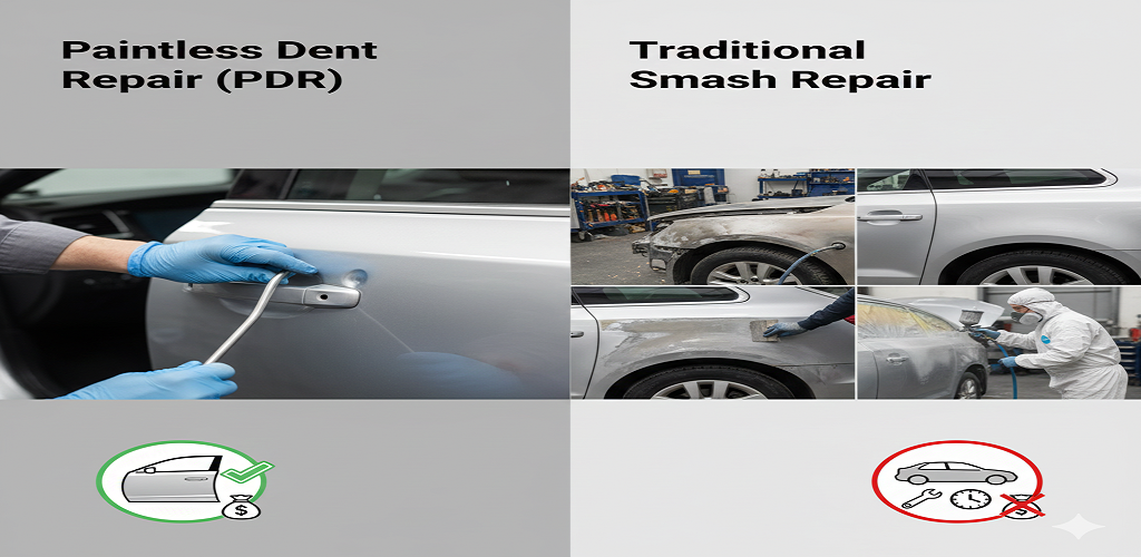 Paintless Dent Repair Vs Traditional Dent Repair